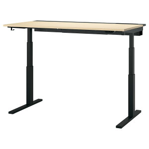 ��202607MITTZON �~�b�c�H�[�� �f�X�N ���~�� 100V �o�[�`�ޓ˂���/�u���b�N 160x80 cmIKEA �C�P�A������� �V���� ��l��炵�e�����[�N �d���e�[�u�� �l�ԍH�w �I�t�B�X�Ƌ� ��������695.301.77