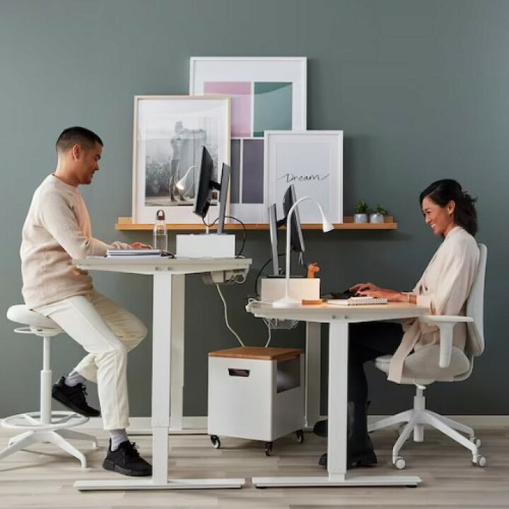 楽天市場】☆セール☆＊IKEA 202401TROTTEN トロッテン デスク 昇降式 