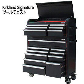 【直送便】202203キャスター付き ツールチェストKirkland SignatureTool Chest 43インチカークランドシグネチャー ツールチェストツールボックス ガレージ 工具 カギ付W111×D45×H146cm総耐荷重1134kg1600050