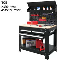 ＊【法人様、お店、事業所等もしくは配送会社支店止め配送】202307TCE ペグボード付き 45インチ ワークベ…