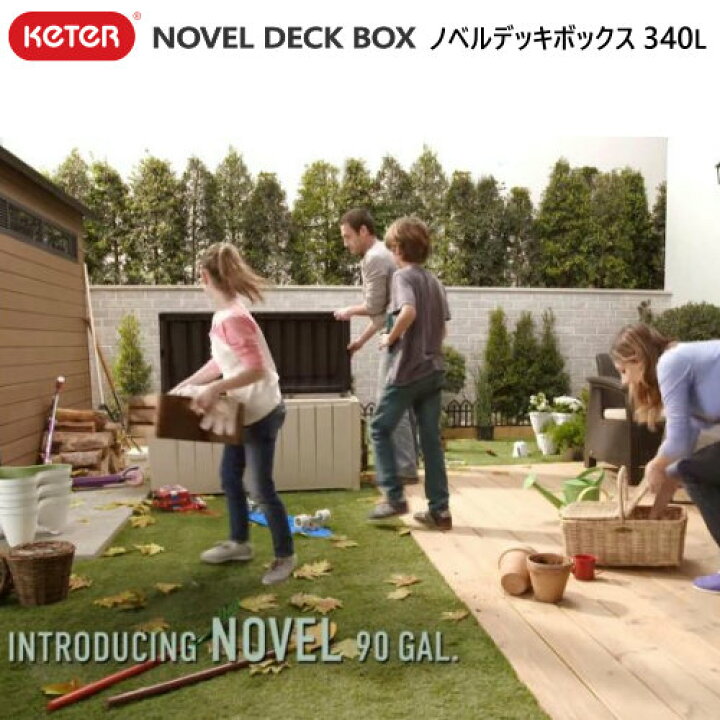 楽天市場】＊【3日前後発送】【在庫限り】Keter ノベルデッキボックス 