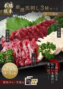 スライス済み 解凍するだけ 馬刺し 肉 熨斗対応【 赤身 & たてがみ 馬刺し 3種セット】 紅白セット 特上赤身 上赤身 国産 熊本 グルメ 贈り物 おつまみセット お肉 馬刺 ばさし 食品 馬肉 ユッ