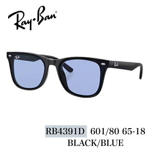 Ray�EBan �T���O���X �yRB4391D�z601/80 65-18�@�|���b�V�� �u���b�N/�u���[�@���C�o�� �T���O���X�@���K�i