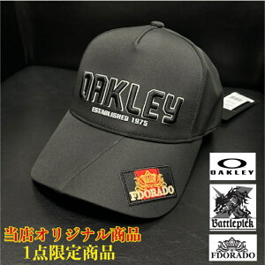 �I�[�N���[ Slant Cap �A�W���X�^�u�� �L���b�v Fa 23.0 �X�q FOS90161�@�u���b�N�@BATTLEPIEK×OAKLEY×FDORADO�@���b�h