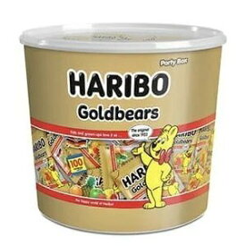 HARIBO ハリボー グミ ミニゴールドベア 『ハリボー』グミキャンディドラム 980g 100袋 Gold Baear コストコ　通販 大量 濃縮還元果汁 フルーツ 送料無料