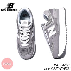 NEW BALANCE WL574ZSD "GRAY/WHITE" j[oX Xj[J[ ( 530 725  O[ DF B fB[X EBY )