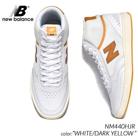 日本未発売 NEW BALANCE NUMERIC NM440HJR "WHITE/DARK YELLOW" ニューバランス ヌメリック ハイカット スニーカー ( 海外限定 白 黄色 )