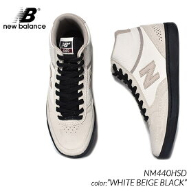 日本未発売 NEW BALANCE NUMERIC NM440HSD "WHITE BEIGE BLACK" ニューバランス ヌメリック ハイカット スニーカー ( 海外限定 白 黒 )