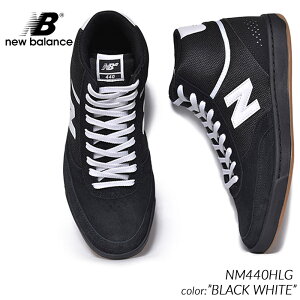 日本未発売 NEW BALANCE NUMERIC NM440HLG "BLACK WHITE" ニューバランス ヌメリック ハイカット スニーカー ( 海外限定 白 ホワイト 黒 ブラック メンズ )