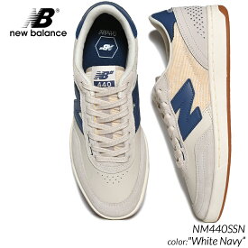 NEW BALANCE NUMERIC NM440SSN "White Navy" ニューバランス ヌメリック スニーカー ( 白 紺 ホワイト ネイビー 青 ブルー ローテク ガムソール スケート SKATE )