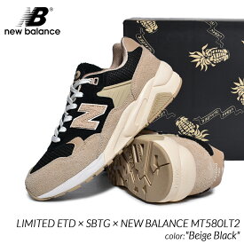 海外限定 LIMITED ETD × SBTG × NEW BALANCE MT580LT2 "Beige Black" ニューバランス スニーカー ( 日本未発売 サボタージュコラボ ベージュ 黒 ブラック メンズ D )