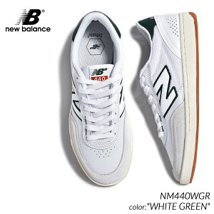 y15܂ł̂őIIzNEW BALANCE NUMERIC NM440WGR "WHITE GREEN" j[oX kbN Xj[J[ (  zCg  O[ SKATE XP[g Y )