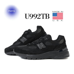 �y15���܂ł̂������ő��������I�I�zNEW BALANCE �j���[�o�����X 992 �X�j�[�J�[ U992TB "MADE IN USA" TRIPLE BLACK ( �� �u���b�N �g���v���u���b�N 993 D �����Y )