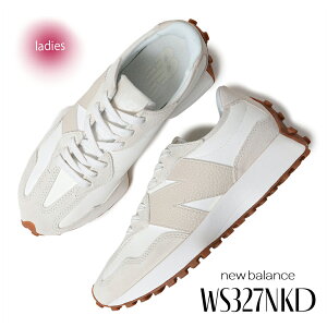 y15܂ł̂őIIzNEW BALANCE j[oX 327 Xj[J[ WS327NKD WHITE BEIGE (  zCg x[W NB fB[X EBY )