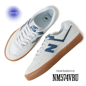 �y15���܂ł̂������ő��������I�I�z�C�O���� NEW BALANCE �j���[�o�����X �k�����b�N 574 �X�j�[�J�[ NM574VRU WHITE/BLUE ( �z���C�g �� �u���[ �� SKATE �X�P�[�g �����Y )