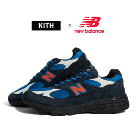 【お買い物マラソン限定クーポン配布中!!】KITH × NEW BALANCE ニューバランス 993 キス コラボ スニーカー U993MG MADISON SQUARE GARDEN ( ブラック ブルー 黒 青 メンズ 990 991 992 )