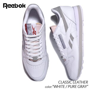 yubNtCf[N[|zzIIzREEBOK CLASSIC LEATHER "WHITE / PURE GRAY" [{bN NVbN U[ Xj[J[ (  zCg O[ DF Y fB[X EBY 100074346 )