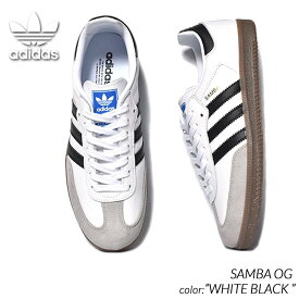 【メンズサイズ】adidas SAMBA OG "WHITE BLACK" アディダス サンバ オージー スニーカー ( 黒 ブラック 白 ホワイト ガムソール メンズ レディース ウィメンズ B75806 )