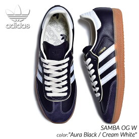 adidas SAMBA OG W "Aura Black / Cream White" アディダス サンバ スニーカー ( 黒 ブラック 紫 パープル 白 ホワイト gazelle spezial ガゼル レザー メンズ レディース ウィメンズ IG6836 )