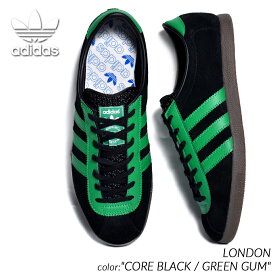 adidas LONDON "CORE BLACK / GREEN GUM" アディダス ロンドン スニーカー ( 黒 ブラック 緑 グリーン city シティシリーズ samba サンバ メンズ IE0826 )