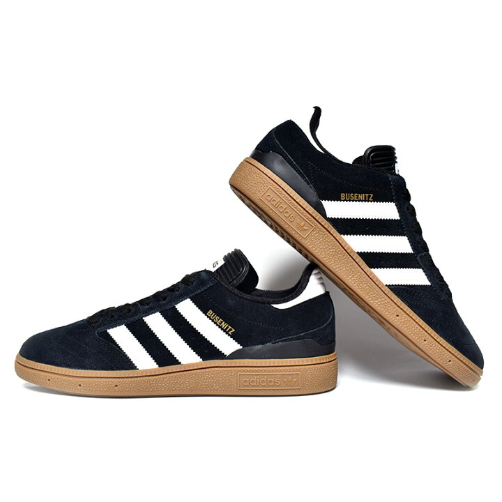 adidas SB BUSENITZ BLACK × GUM アディダス ブセニツ スニーカー 黒 ブラック ガムソール メンズ G48060 PRECIOUS PLACE アディダス ADIDAS アディダス コア 黒色 ブラック 白色 ホワイト ピンク スタンスミス