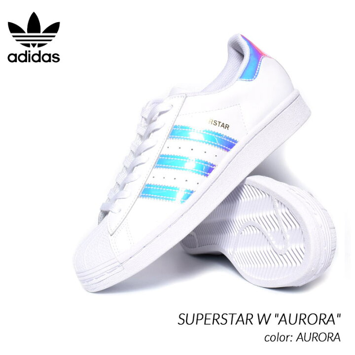 楽天市場 Adidas Superstar W Aurora アディダス スーパースター スニーカー 白 オーロラ ホワイト レディース ウィメンズ メンズサイズ Fx7565 Precious Place 楽天市場 Adidas Superstar W Aurora アディダス スーパースター スニーカー 白 オーロラ ホワイト レディース ウィメンズ メンズサイズ Fx7565 Precious Place