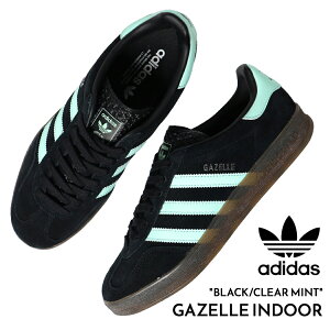 y}\N[|zzIIzadidas AfB_X K[ ChA Xj[J[ GAZELLE INDOOR BLACK/CLEAR MINT (  ubN NA ~g Y fB[X JR7112 )