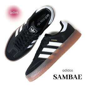 【お買い物マラソン限定クーポン配布中！！】adidas アディダス サンベエ スニーカー SAMBAE CORE BLACK/FTWR WHITE/GOLD METALLIC ( 厚底 サンバ SAMBA 黒 レディース ウィメンズ JI1350 )