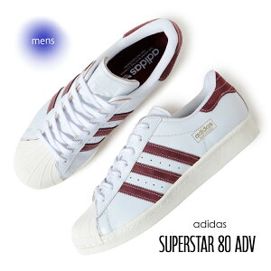 y15܂ł̂őIIzadidas AfB_X X[p[X^[ Xj[J[ SUPERSTAR 80 ADV WHITE/SHADOW RED ( zCg  bh  Y fB[X EBY JP8529 )
