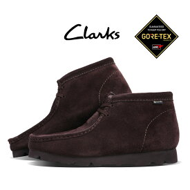 【15時までのご注文で即日発送！！】CLARKS クラークス スエード ワラビー ブーツ ゴアテックス ブーツ WALLABEEBT GTX DARK BROWN SUEDE ( ブラウン 茶色 チャッカ レディース メンズ C26183075 )