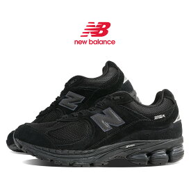 【15時までのご注文で即日発送！！】NEW BALANCE ニューバランス 2002 スニーカー U200278J BLACK ( ブラック 黒 オールブラック レザースニーカー メンズ レディース 990 991 )