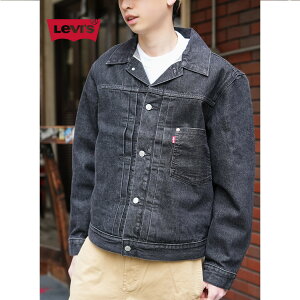 �y15���܂ł̂������ő��������I�I�zLEVI'S ���[�o�C�X �^�C�v I �g���b�J�[ �f�j�� �W���P�b�g �u���b�N TYPE I TRUCKER JACKET BLACK DENIM ( �W�[���Y JEANS �����Y ���f�B�[�X 007X80000 )