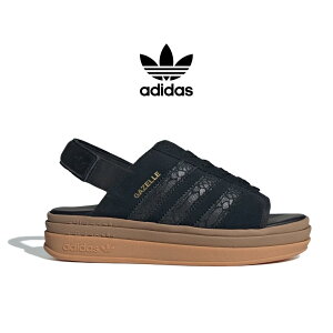 �y15���܂ł̂������ő��������I�I�zadidas �A�f�B�_�X �K�[�� �{�[���h ���� �T���_�� GAZELLE BOLD SANDALS CORE BLACK SUEDE ( ���킢�� ����� ������� �� �u���b�N �X�G�[�h ���f�B�[�X �E�B�����Y HQ