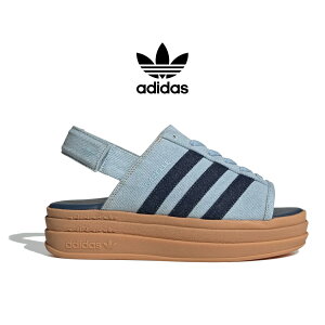 �y15���܂ł̂������ő��������I�I�zadidas �A�f�B�_�X �K�[�� �{�[���h ���� �T���_�� GAZELLE BOLD SANDALS WONDER BLUE DENIM ( ���킢�� ����� ������� �u���[ �X�g���b�v �� �f�j�� ���f�B�[�X �E�B