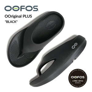 �y15���܂ł̂������ő��������I�I�zOOFOS �E�[�t�H�X OOriginal PLUS SANDAL �E�[�I���W�i�� �v���X ���J�o���[ �T���_�� BLACK ( �u���b�N �� �g���O �r�[�`�T���_�� ���� �{�����[�� ������� ����