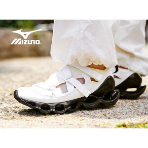 �y15���܂ł̂������ő��������I�I�zMizuno �~�Y�m �E�F�[�u �v���t�F�V�[ �X�g���b�v �T���_�� �X�j�[�J�[ WAVE PROPHECY STRAP WHITE BLACK ( �� �u���b�N ���� ���f�B�[�X D1GA251905 )