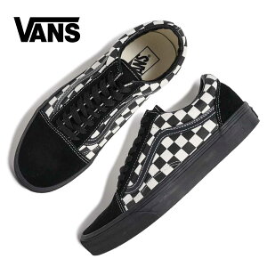 �y �|�C���g10�{�I�zVANS ���@���Y �I�[���h�X�N�[�� �X�j�[�J�[ OLD SKOOL CHECKERBOARD BLACK WHITE ( �u���b�N �� �`�F�b�J�[�Y �o���Y �����Y ���f�B�[�X VN000D7ZMCG )