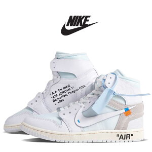 �y15���܂ł̂������ő��������I�I�zNIKE × Virgil Abloh Archive �i�C�L ���@�[�W���A�u���[ �G�A �W���[�_�� �R���{ �X�j�[�J�[ AIR JORDAN 1 HIGH OG ALASKA OFF-WHITE �I�t�z���C�g THE TEN V.A.A. AA3834-100
