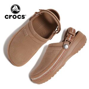 �y���������}���\������N�[�|���z�z���I�zcrocs �N���b�N�X �X�G�[�h �N���b�O �T���_�� Crafted Vegan Suede Clog SANDAL BROWN ( �~���[�� �x�[�W�� ���F ���f�B�[�X 214048-2EY )