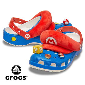 【お買い物マラソン限定クーポン配布中！】crocs x Super Mario Bros クロックス スーパー マリオ ブラザーズ コラボ クラシック クロッグ サンダル Classic Clog MARIO ( 任天堂 ニンテンドー グッズ メンズ レディース 212134-90H )