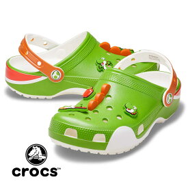 【お買い物マラソン限定クーポン配布中！】crocs x Super Mario Bros クロックス スーパー マリオ ブラザーズ ヨッシー クラシック クロッグ サンダル Classic Clog YOSSHI ( 任天堂 ニンテンドー グッズ メンズ レディース 212136-90H )