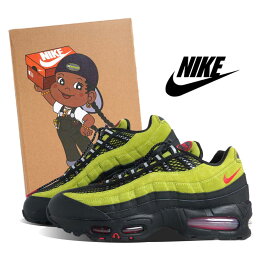 【15時までのご注文で即日発送！！】NIKE x Aya Brown ナイキ アヤ ブラウン コラボ エア マックス スニーカー AIR MAX 95 BIG BUBBLE ATOMIC GREEN ( メンズ ブラック イエロー IQ6687-300 )