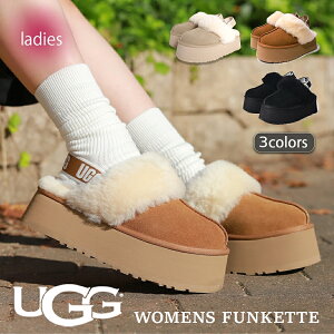 �y���������I�I�zUGG �A�O WOMENS FUNKETTE �t�@���P�b�g 3COLOR �E�B�����Y�T���_�� �X���b�p �V���[�Y ( �t�@�[ �{�A �~�p �h�� �l�C ���킢�� ���f�B�[�X 1113474 )