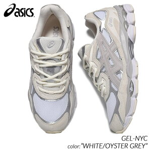 asics GEL-NYC WHITE/OYSTER GREY �A�V�b�N�X �Q�� �j���[���[�N �X�j�[�J�[ ( �x�[�W�� BEIGE �����j���O �����Y 1201A789-105 )