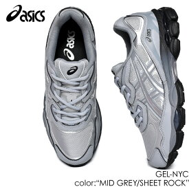 【楽天スーパーセール限定クーポン発行中!!】asics GEL-NYC "MID GREY/SHEET ROCK" アシックス ゲル ニューヨーク スニーカー ( グレー 灰色 黒 白 シルバー kayano カヤノ ブラック ランニング メンズ 1203A280-020 )