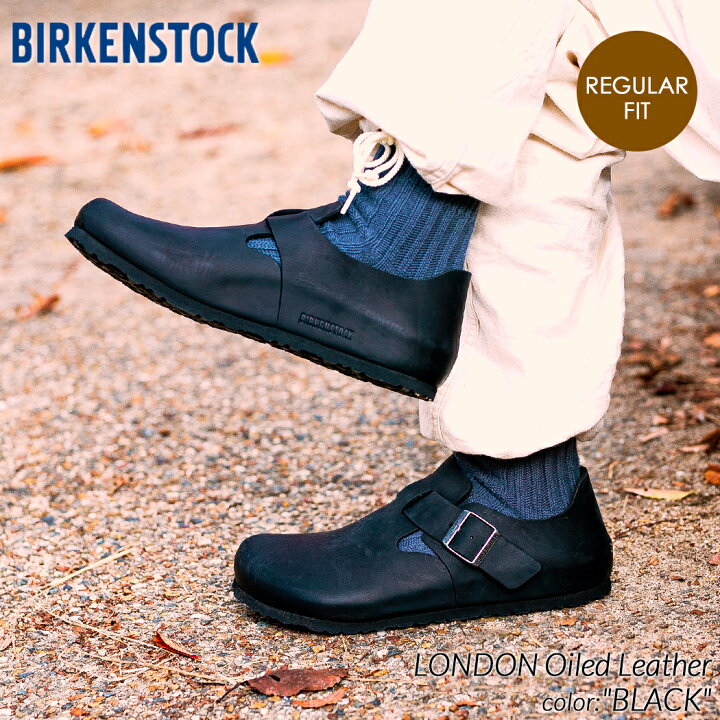 楽天市場】BIRKENSTOCK LONDON Oiled Leather ( REGULAR FIT ) BLACK 