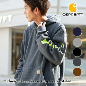 yC[OXӍՌN[|zzIIzCARHARTT J[n[g p[J[ XEFbg ~bhEFCg Midweight LogoSleeve Graphic Sweatshirt ( vI[o[ S XGbg t[fB Y fB