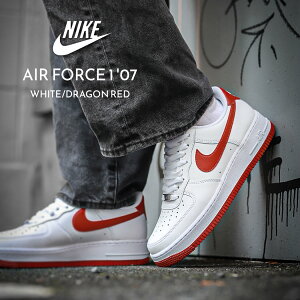 y15܂ł̂őIIzNIKE iCL GAtH[X [ Xj[J[ AIR FORCE 1 '07 "WHITE/DRAGON RED" (  zCg  bh Y FJ4146-106 )