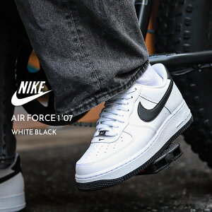 y|Cg10{IX[p[SALEԒGg[K{IzNIKE AIR FORCE 1 '07 "WHITE BLACK" iCL GAtH[X Xj[J[ (  zCg  ubN mg[ p_ AF1 Y FQ4296-101 )