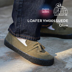 y1000~OFFN[|zzIzLAST RESORT AB Xg][g [t@[ Xj[J[ LOAFER VM005 SUEDE "OLIVE" ( XP[g SKATE I[u XG[h  J[L Y fB[X )